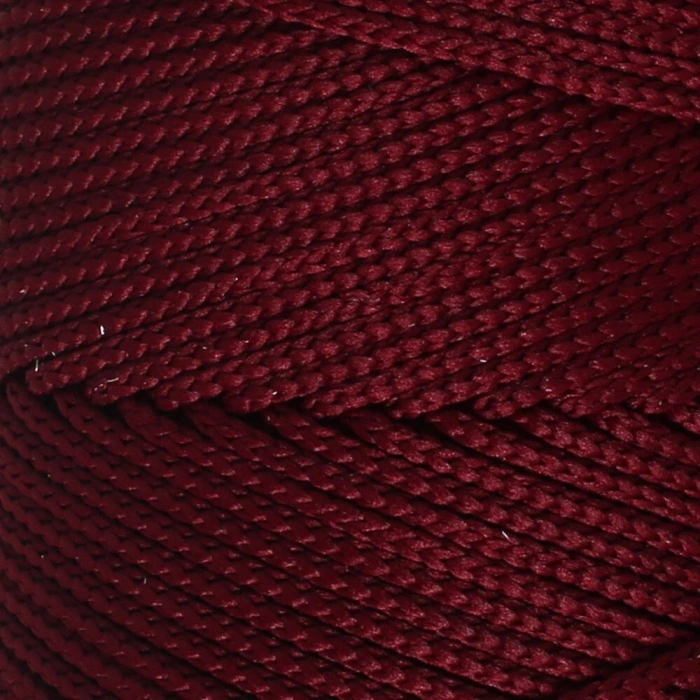 Leyloş Polyester Soft Macrame Bordo El Örgü İpi - Lm039 - 34444