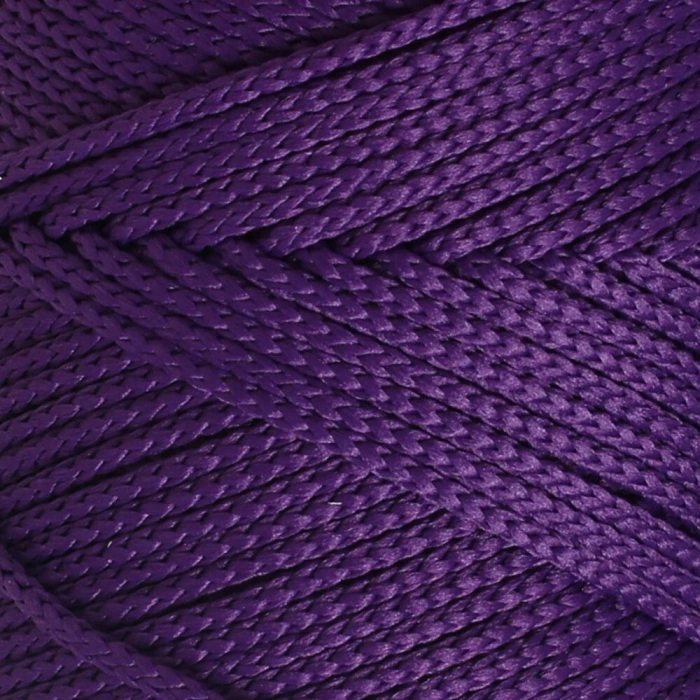 Leyloş Polyester Soft Macrame Koyu Mor El Örgü İpi - Lm037 - 34442