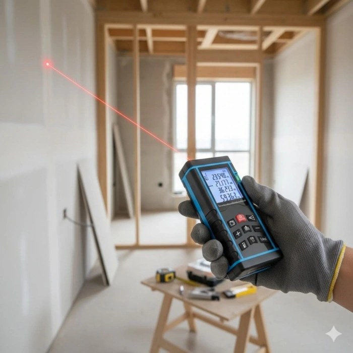 Leyloş Profesyonel 40 Metre Dijital Lazer Metre Ölçüm Cihazı-lcd Ekranlı,su Terazili,pisagor Ölçüm Fonksiyonlu,20 Kayıt Hafızalı,hassas Lazer Ölçer