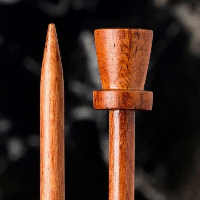 Leyloş Rosewood 6 Mm 36 Cm Ahşap Örgü Şişi