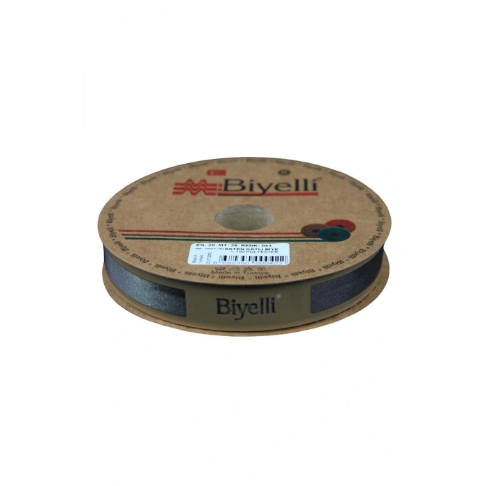 Leyloş Saten Katlı 043 Haki 2 Cm 25 Metre %100 Polyester