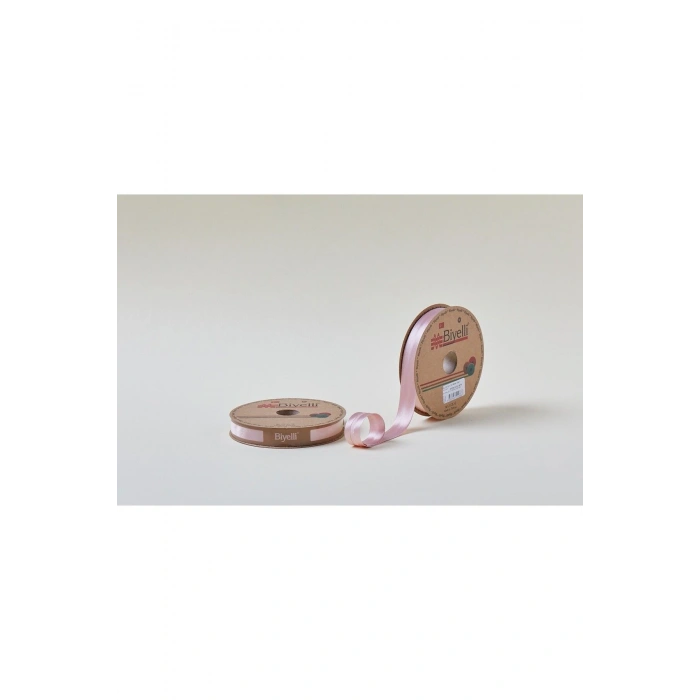 Leyloş Saten Katlı 087 Pudra 2 Cm 25 Metre %100 Polyester