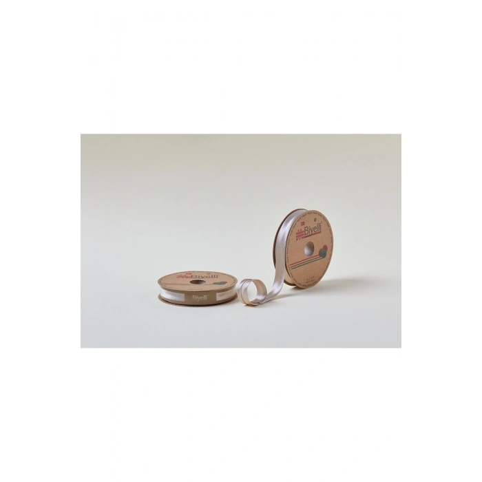 Leyloş Saten Katlı 089 Açık Taş 2 Cm 25 Metre %100 Polyester