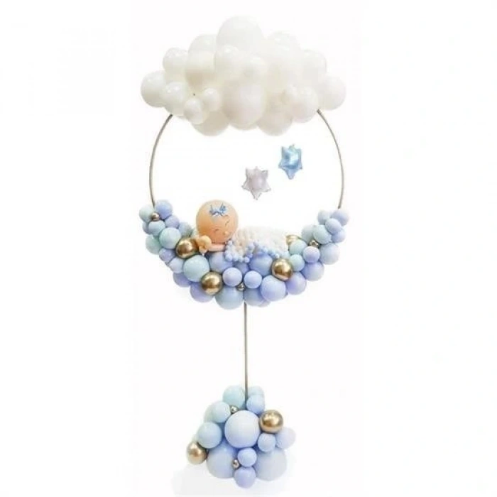 Leyloş Sticker Damla Model Çift Taraflı Yapışkan Balon Yapıştırıcısı