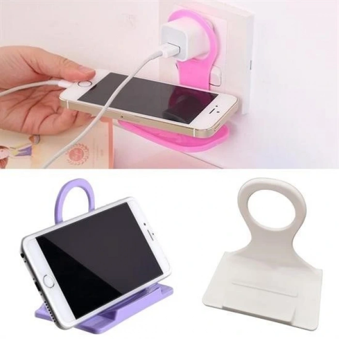 Leyloş Universal Mobil Şarj Priz Askısı Ve Telefon Tablet  Tutucu Stand