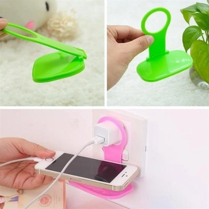 Leyloş Universal Mobil Şarj Priz Askısı Ve Telefon Tablet  Tutucu Stand