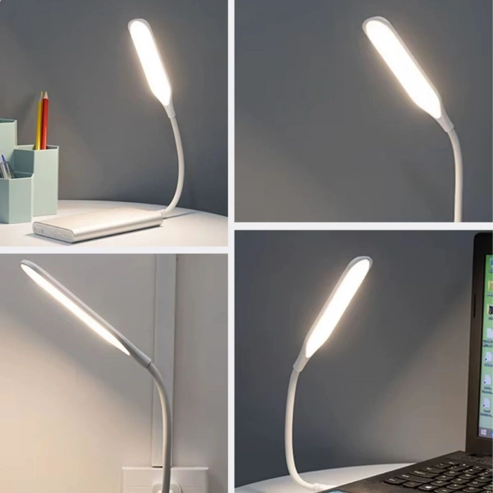 Leyloş Usb Girişli 14 Ledli 3 Kademeli Dokunmatik Masa/kitap Okuma Lambası Ledi Beyaz