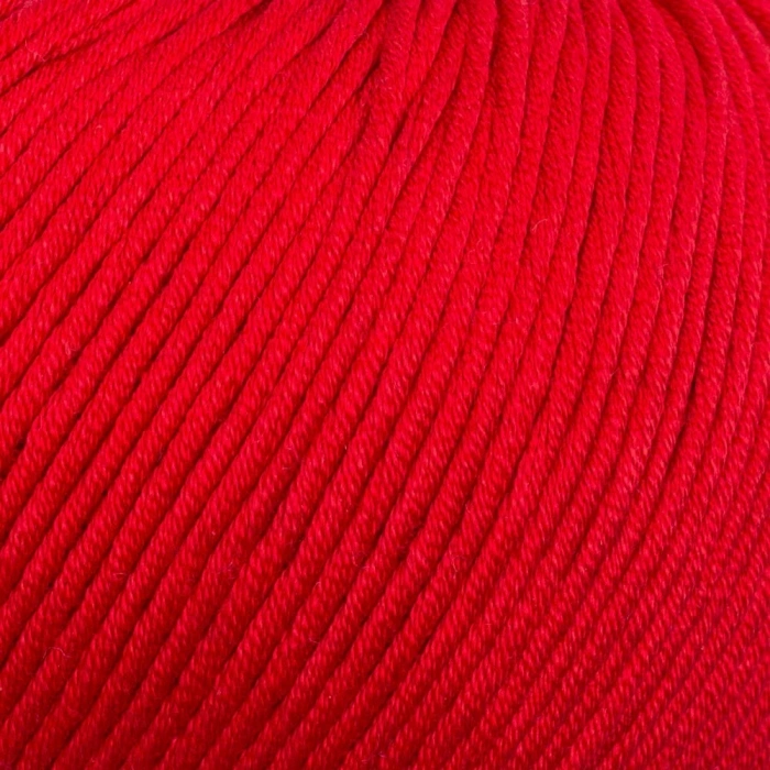 Leyloş Xl Mercerized Kırmızı El Örgü İpi - 19 - 33762