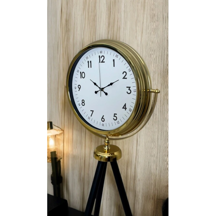 Luxury Gold Tripod Ayaklı Saat