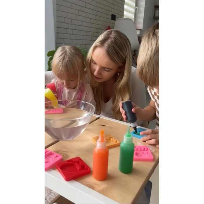 Magic Water Elf Aqua Gel Sihirli Su Oyuncak Seti 5 Renk Jel Şişe 6 Kalıp