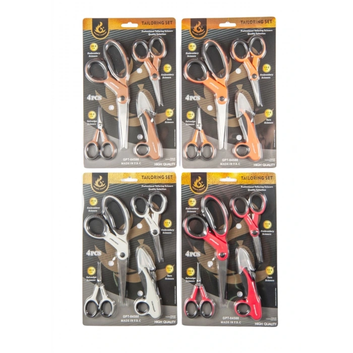 Makas Seti Dörtlü (renk Stok Durumuna Göre)