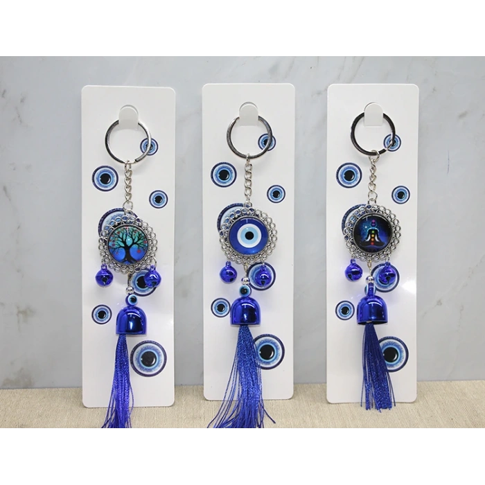 Metal Nazar Boncuğu Anahtarlık