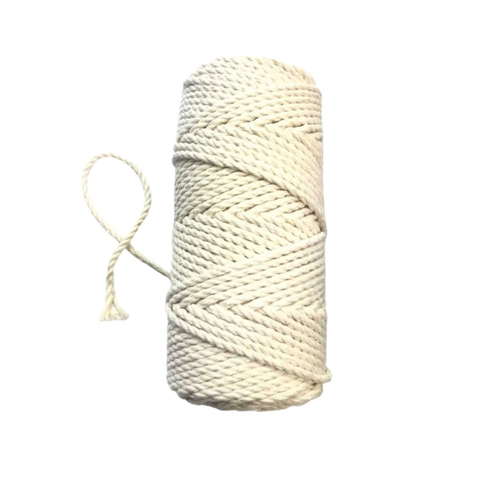 Pamuk Büklüm 3 Mm İp Krem