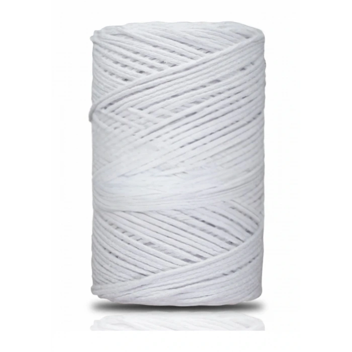 Pamuk Makrome 2 Mm Beyaz