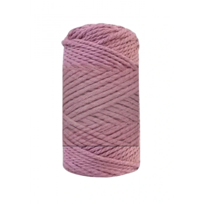 Pamuk Makrome 4 Mm İp  Gül Kurusu
