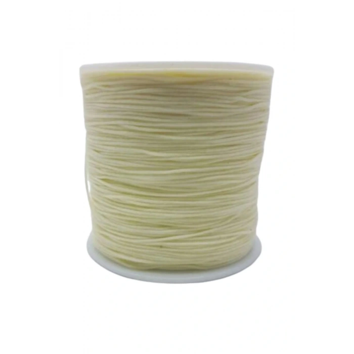 Paraşüt İpi, Bileklik-kolye Örgü İpi 1 Mm 50 Metre Krem