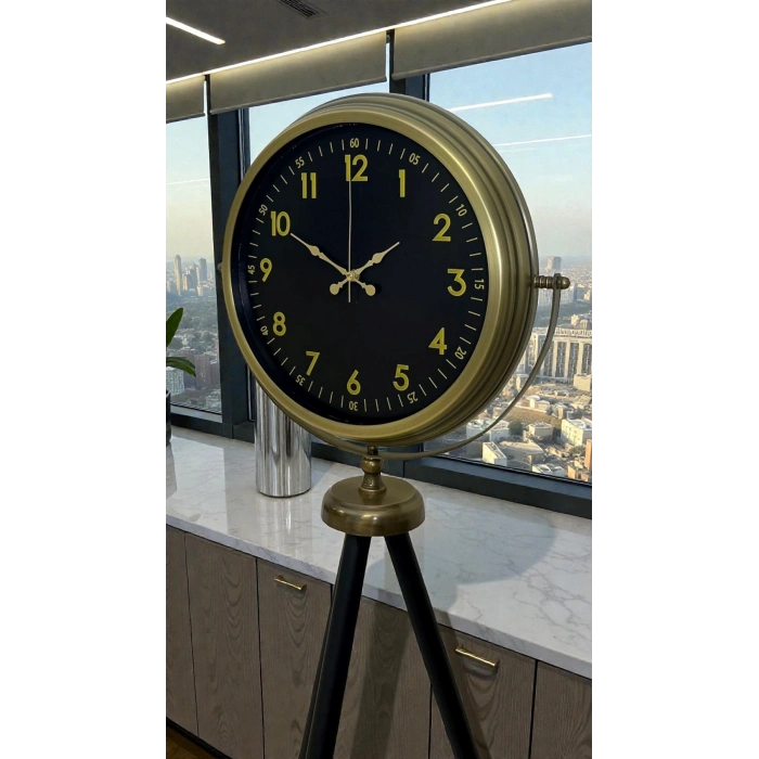 Retro Luxury Tripod Ayaklı Saat