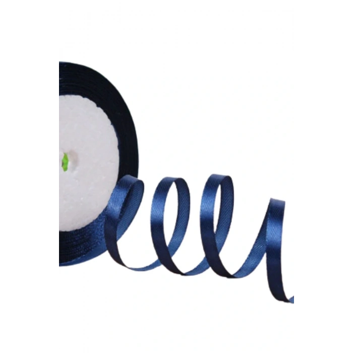 Saten Kurdele 3 Cm 10 Metre Lacivert