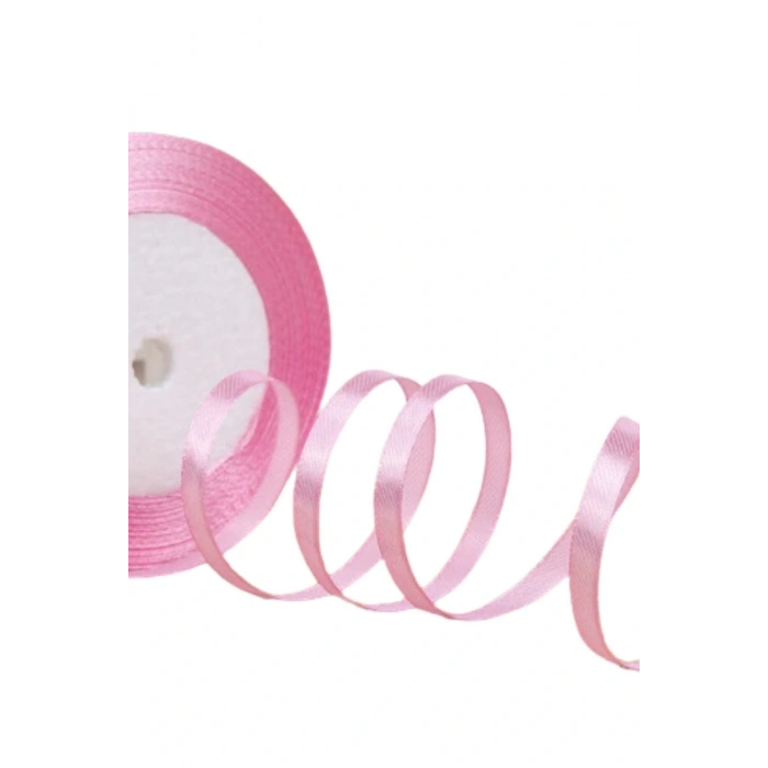 Saten Kurdele 3 Mm Pembe 2 Metre