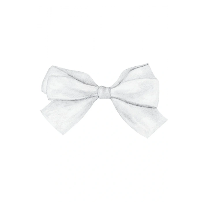 Saten Kurdele 6 Cm Beyaz 1 Metre