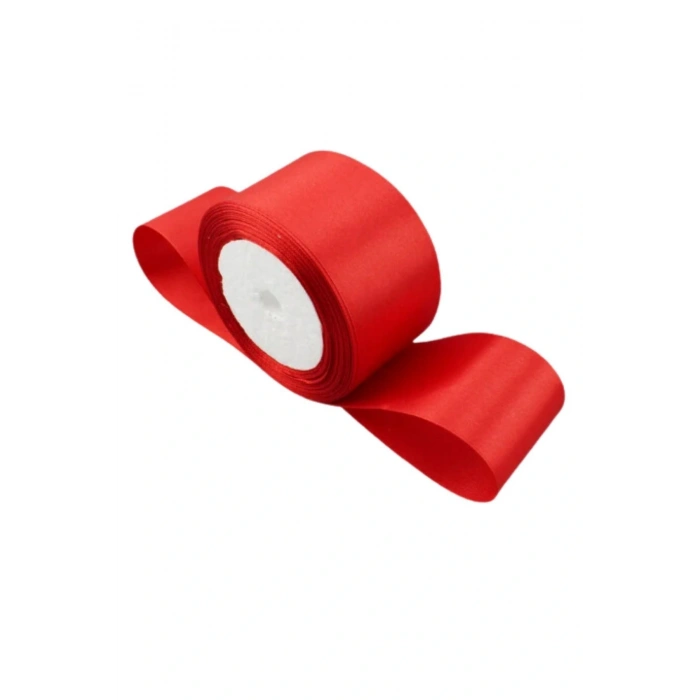 Saten Kurdele 6 Cm Kırmızı 1 Metre