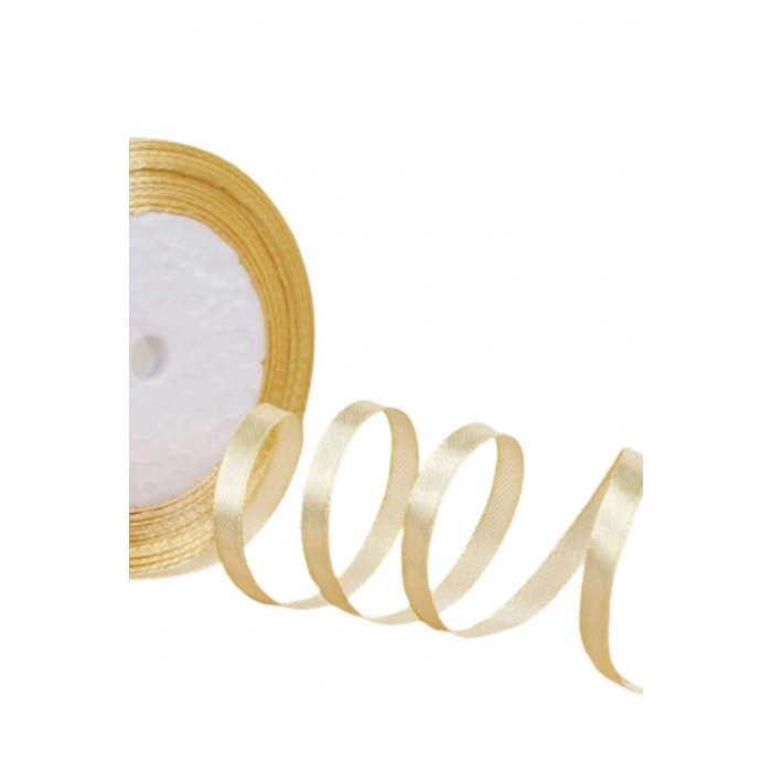 Saten Kurdele 6 Mm Karamel 5 Metre