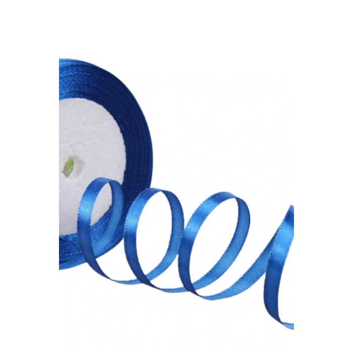 Saten Kurdele 6 Mm Petrol Mavisi 5 Metre