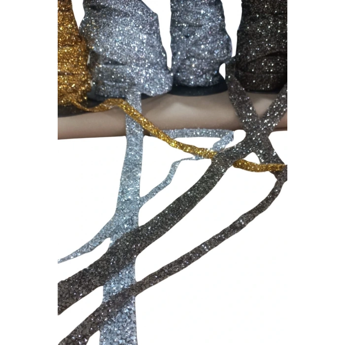 Silikonlu Yapıştırma Taş 1 Cm Gold 5 Metre