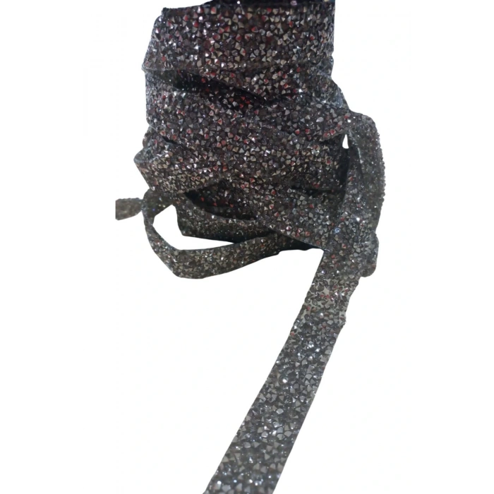 Silikonlu Yapıştırma Taş 1 Cm Siyah 10 Metre