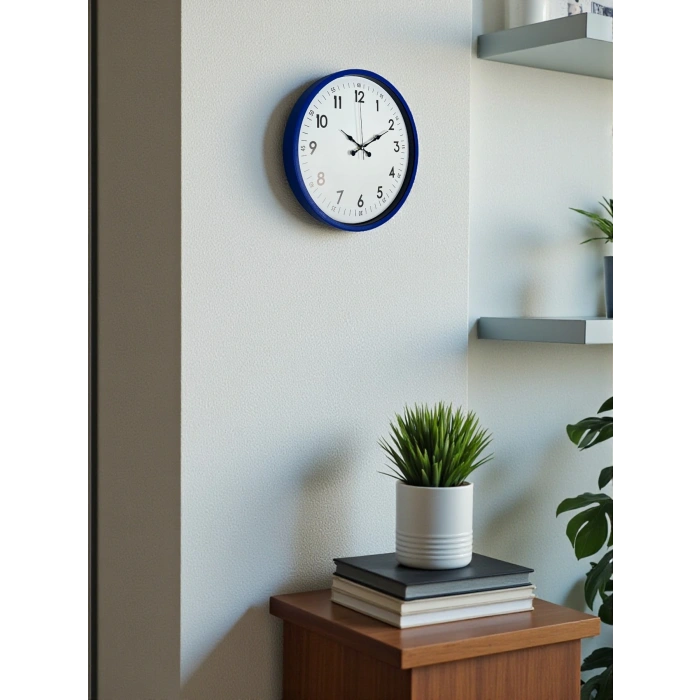 Zentime 36 Cm Lacivert Dekoratif Duvar Saati