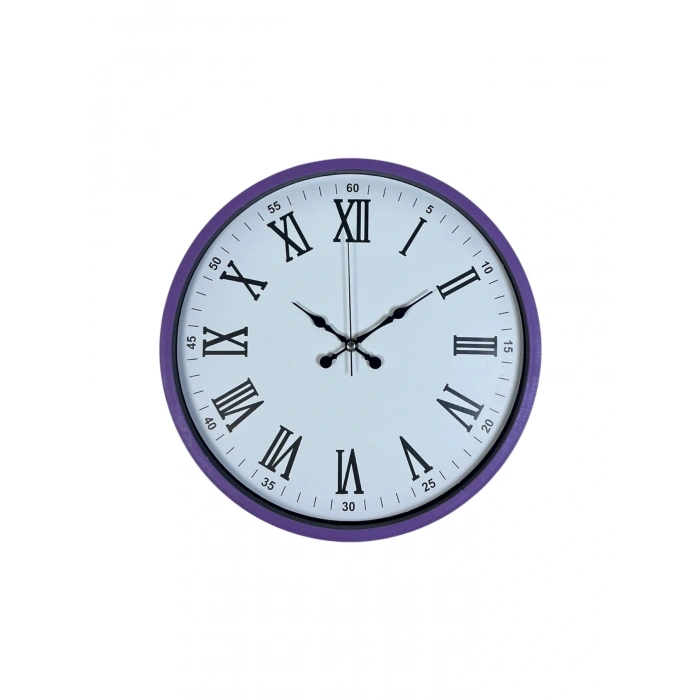 Zentime 36 Cm Mor Dekoratif Duvar Saati