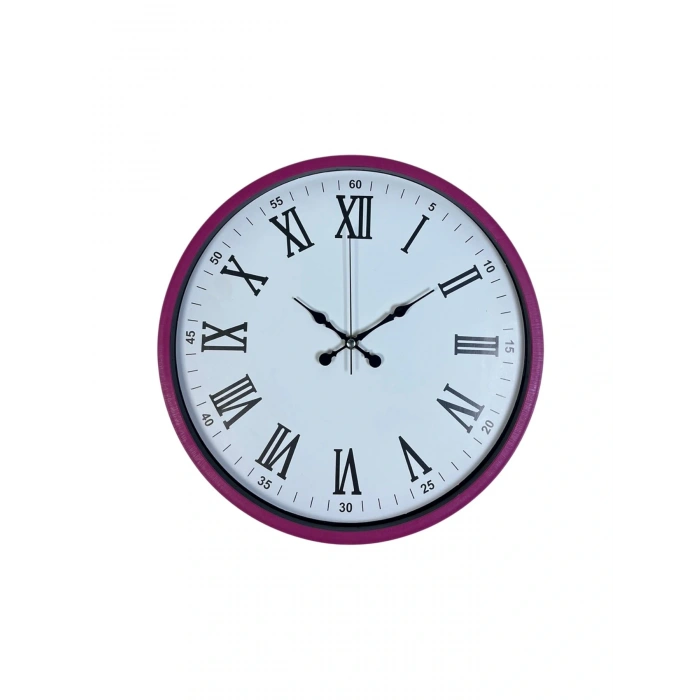 Zentime 36 Cm Pembe Dekoratif Duvar Saati
