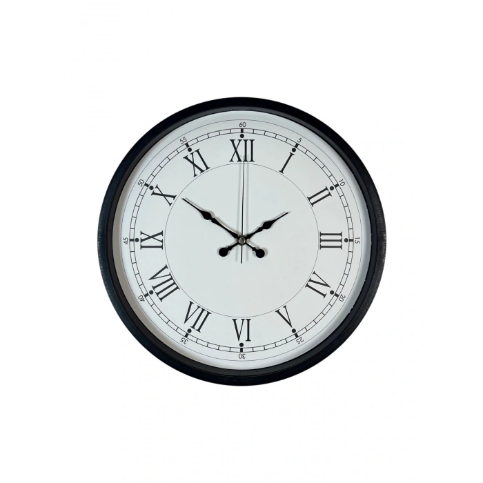Zentime 36 Cm Siyah Dekoratif Duvar Saati