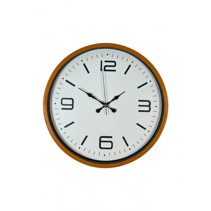 Zentime 36 Cm Turuncu Dekoratif Duvar Saati
