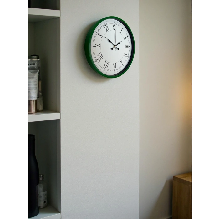 Zentime 36 Cm Yeşil Dekoratif Duvar Saati