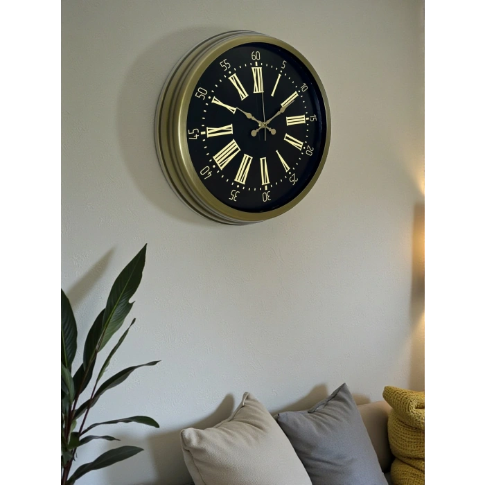 Zentime 40 Cm Eskitme Vintage Duvar Saati