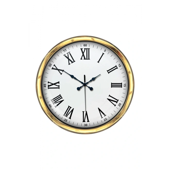Zentime 40 Cm Gold Lüks Duvar Saati
