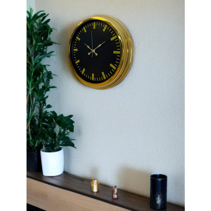 Zentime 40 Cm Gold Lüks Duvar Saati