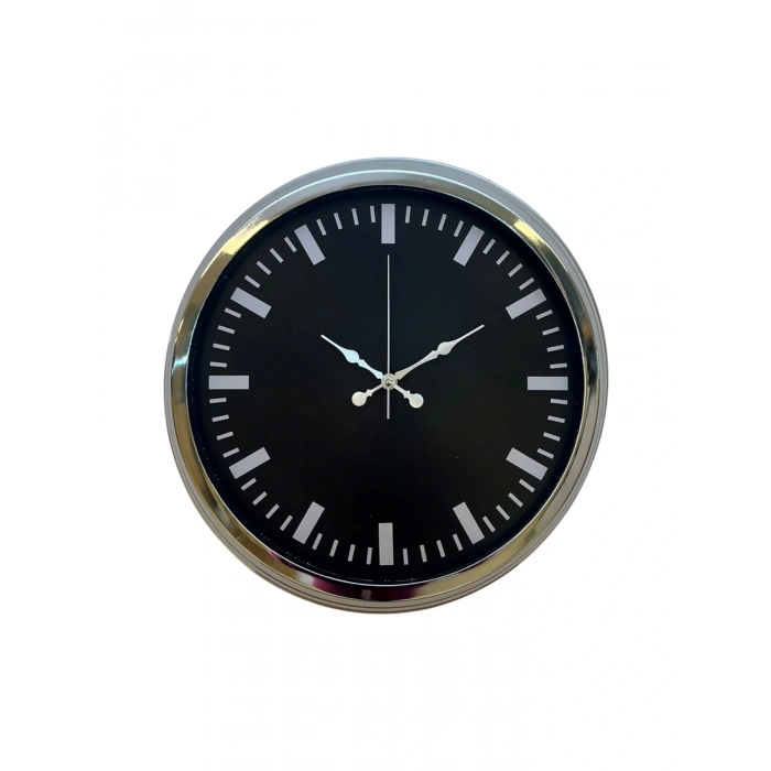 Zentime 40 Cm Krom Şık Duvar Saati