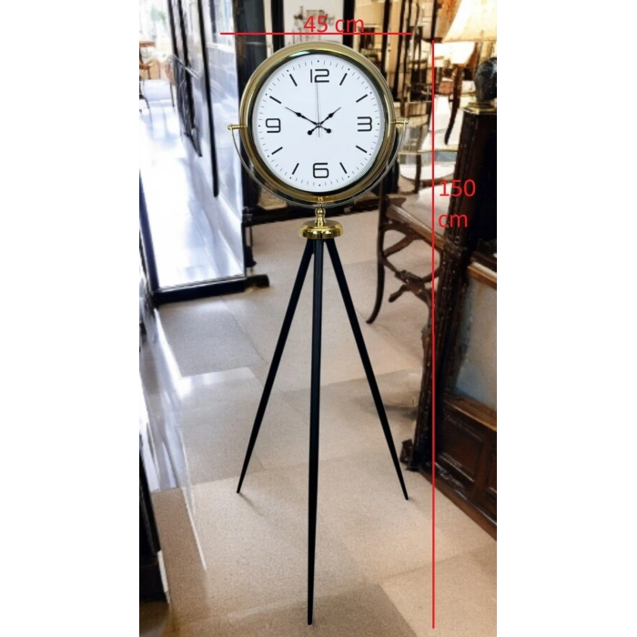Zentime Elegance Gold Tripod Ayaklı Saat