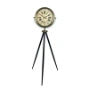 Antik Görünümlü Eskitme Tripod Ayaklı Saat