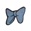 Aplike Ütü İle Yapışan Küçük Kelebek Mavi Arma 2x3 Cm
