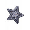 Aplike Ütü İle Yapışan Taşlı Yıldız Arma 5 Cm