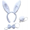 Beyaz Tavşan Kostüm Seti - Taç Papyon Kuyruk