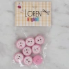 Leyloş Crafts Pembe 8 Li Balık Düğme - 571