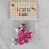 Leyloş Crafts Pembe 8 Li Düğme - 203