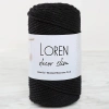 Leyloş Decor Slim 3 Büküm Makrome İpi Siyah - L006