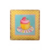 Leyloş Decotown Duvar Panosu 40*40 Cup Cake Muffin Motifli Duvar Süsü