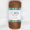 Leyloş Macrame Kahverengi El Örgü İpi - Rm 0200 - 34349