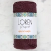 Leyloş Macrame Koyu Bordo El Örgü İpi - Rm115
